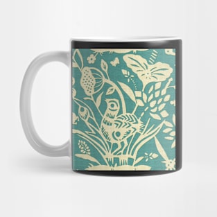 Papercut Garden (emerald inv) Mug